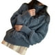 thumbnail image 1 of Jumpingount Suéter de poliéster para mujer, suéter de punto de tamaño libre, reemplazo de invierno, otoño, Vintage, cálido, jersey de manga larga, Prendas para la parte del cuerpo Gris azul Jumpingount AP015867-01, 1 of 6
