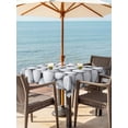 thumbnail image 2 of Outdoor Tablecloth with Umbrella Hole and Zipper, Golf Square Table Cloth 54x54 Inch Waterproof Tablecloth, Modern Geometric Abstract Balls Textured Picnic Table Cover for Patio Camping, 2 of 7