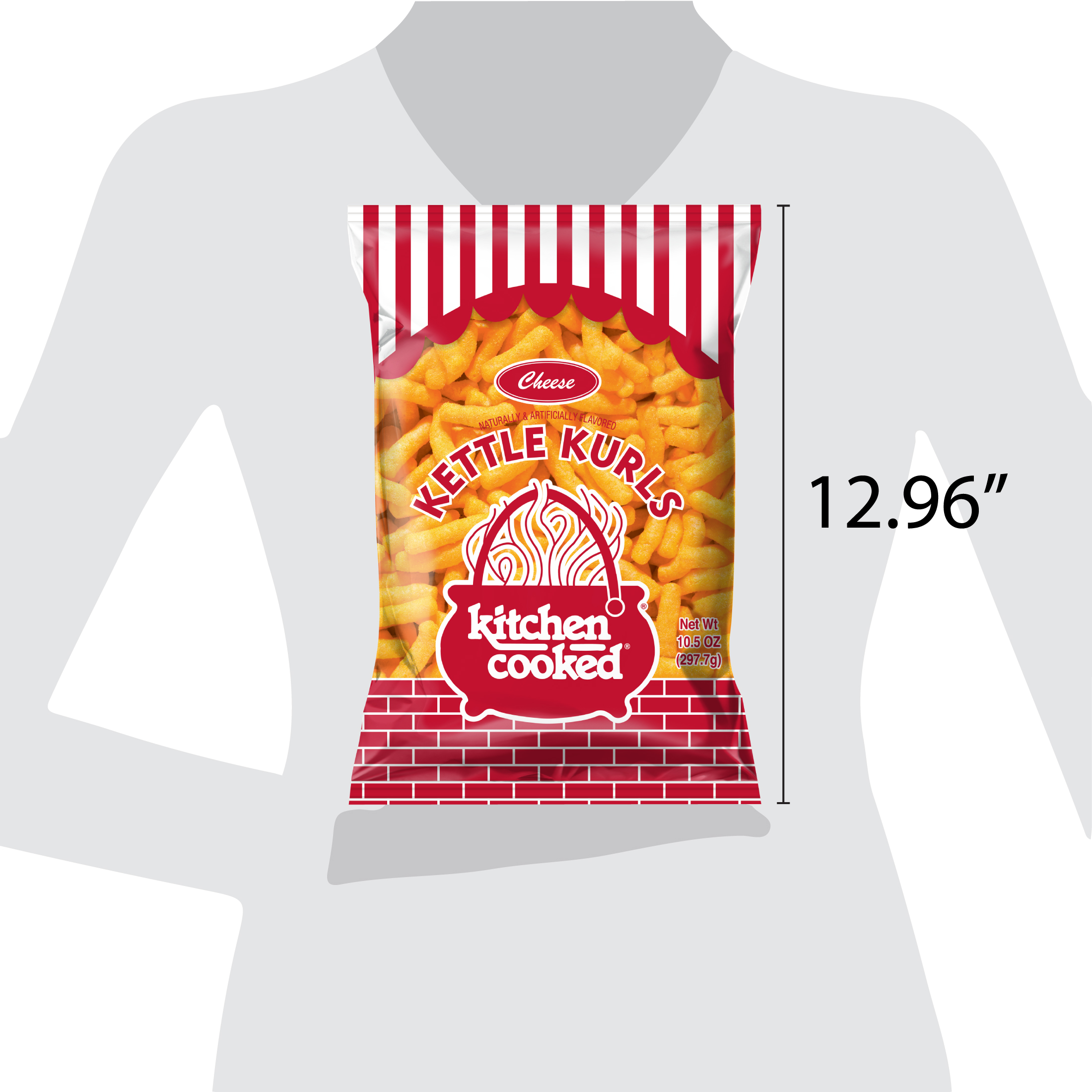 Kitchen Cooked Cheese Kettle Curls, Gluten-Free, 10.5 oz Bag