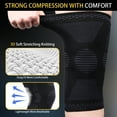 thumbnail image 6 of AOKESI Knee Compression Sleeve, Knee Brace for Men & Women, High Stretch Knee Pads for Knee Pain, Knee Support for Running, Workout, Gym, Hiking, Sports, Basketball, (Black, L-XXL), 6 of 6