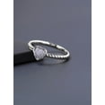 thumbnail image 2 of Imperial 1/20Ct TDW Diamond S925 Sterling Silver Heart Shape Cluster Promise Ring, 2 of 8