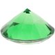 thumbnail image 1 of Adorno decorativo de diamantes artificiales de cristal de 80 mm para bodas, hogar y despedidas de soltera (verde), 1 of 5