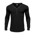 thumbnail image 4 of Mgmyaa Men's Casual V-Neck Button Down Shirt Long Sleeve Slim Fit Base Layer Top Comfortable Breathable Everyday Wear, 4 of 8