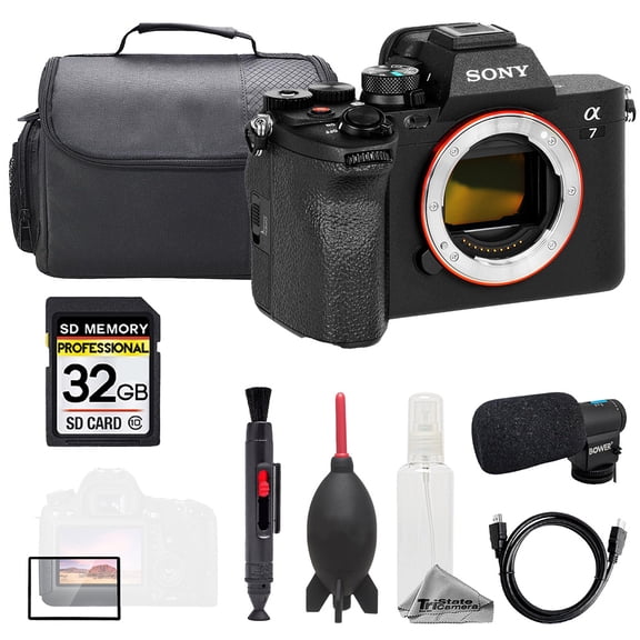 Sony a7 IV (Body)   Mic   32GB   Bag  Screen Protector- Basic Kit (International Version)