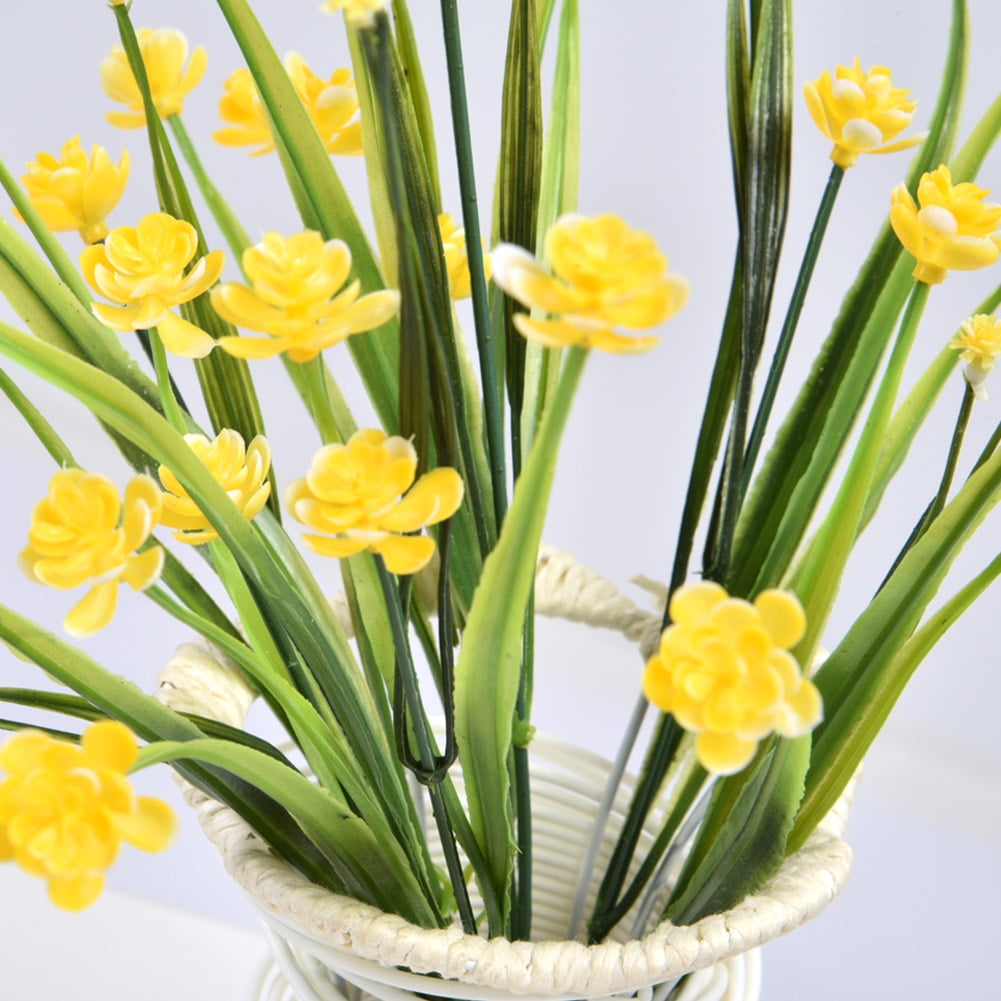 Topincn Artificial Fake Flowers Bundle Outdoor Greenery Shrubs Plants Indoor Outside Home Garden Decor Fake Flower Home Artificial Flowers Walmart Canada