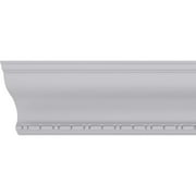 8 3/4"H x 7"P x 11 1/4"F x 94 1/2"L Medea Beaded Crown Moulding