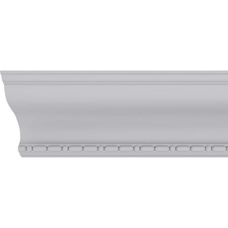 8 3/4"H x 7"P x 11 1/4"F x 94 1/2"L Medea Beaded Crown Moulding