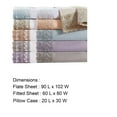 thumbnail image 5 of Udine 4 Piece Queen Size Microfiber Sheet Set with Crochet Lace The Urban Port, Pink- Saltoro Sherpi, 5 of 6