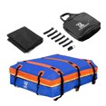 thumbnail image 1 of Unique Bargains 1 Set 15 Cubic Feet Car Roof Bag Rooftop Cargo Bag Luggage Carriers for Cars with or without Rack Blue, 1 of 7