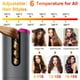 thumbnail image 4 of Rizador de pelo automático inalámbrico, rizador automático con pantalla LCD, temperatura y temporizador ajustables, varita rizadora de barril de cerámica giratoria recargable portátil, calentamiento, 4 of 8