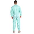 thumbnail image 2 of Lejafay Men's Coveralls Workwear Anti-static Dustproof Front Zipper Breathable Overalls Jumpsuits Light Green M, 2 of 3