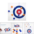 thumbnail image 3 of Juego de rizos de para , adulto diversión familiar juego de deportes de interior para todos. Viene con 8 piedras rizadoras de Baoblaze mesa de juego de curling, 3 of 8