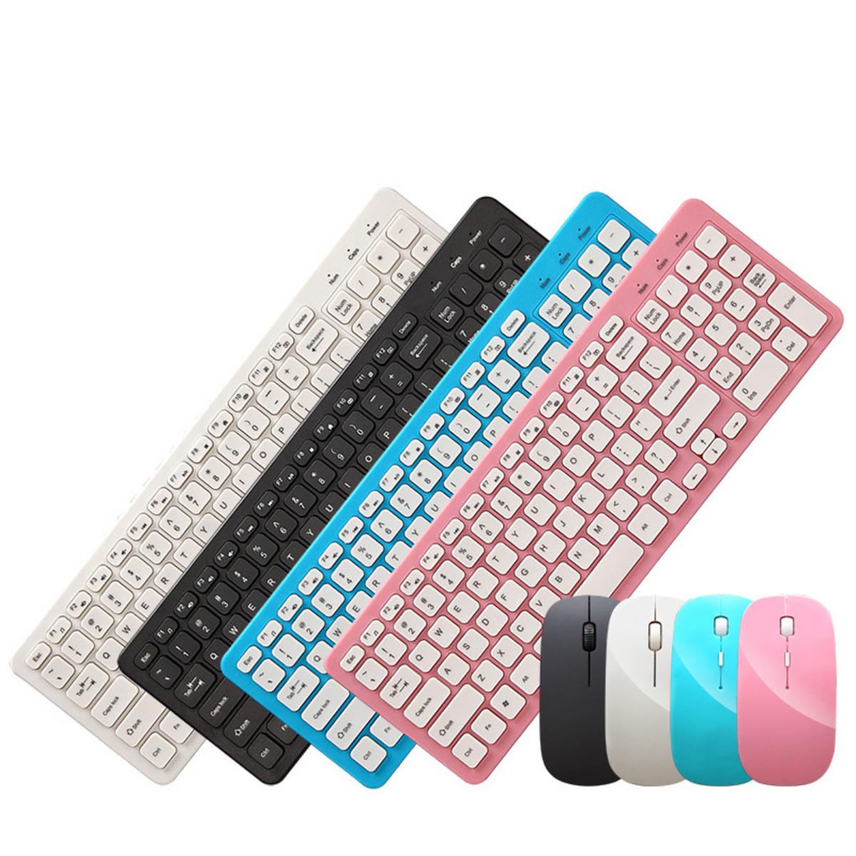 VICTEC Wireless Keyboard Combo Super Silence 2.4G Quite Click 96 Keys