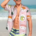 thumbnail image 5 of Picia Cute Sushi Gentle Cotton Regular Fit Short Sleeve Casual Hawaiian Shirt for Men-Small, 5 of 9