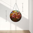 thumbnail image 2 of Stained Glass Suncatcher Panel Peony Flowers Handmade Glass Wingdow Hanging Suncatcher Ornaments Crafts Kits for Memorial and Garden Indoor Decor 6.3"-4, 2 of 8