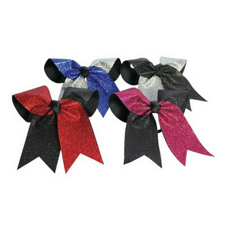Pizzazz Girls Multi Color Glitter Twister Ponytail Holder Hair Bow
