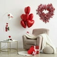 thumbnail image 6 of Fasiaou Valentine's Day Wreath for Front Door, Tinsel Heart Shaped Wreath Hanging Wall Decorations, Valentines Outdoor Décor,B, 6 of 6