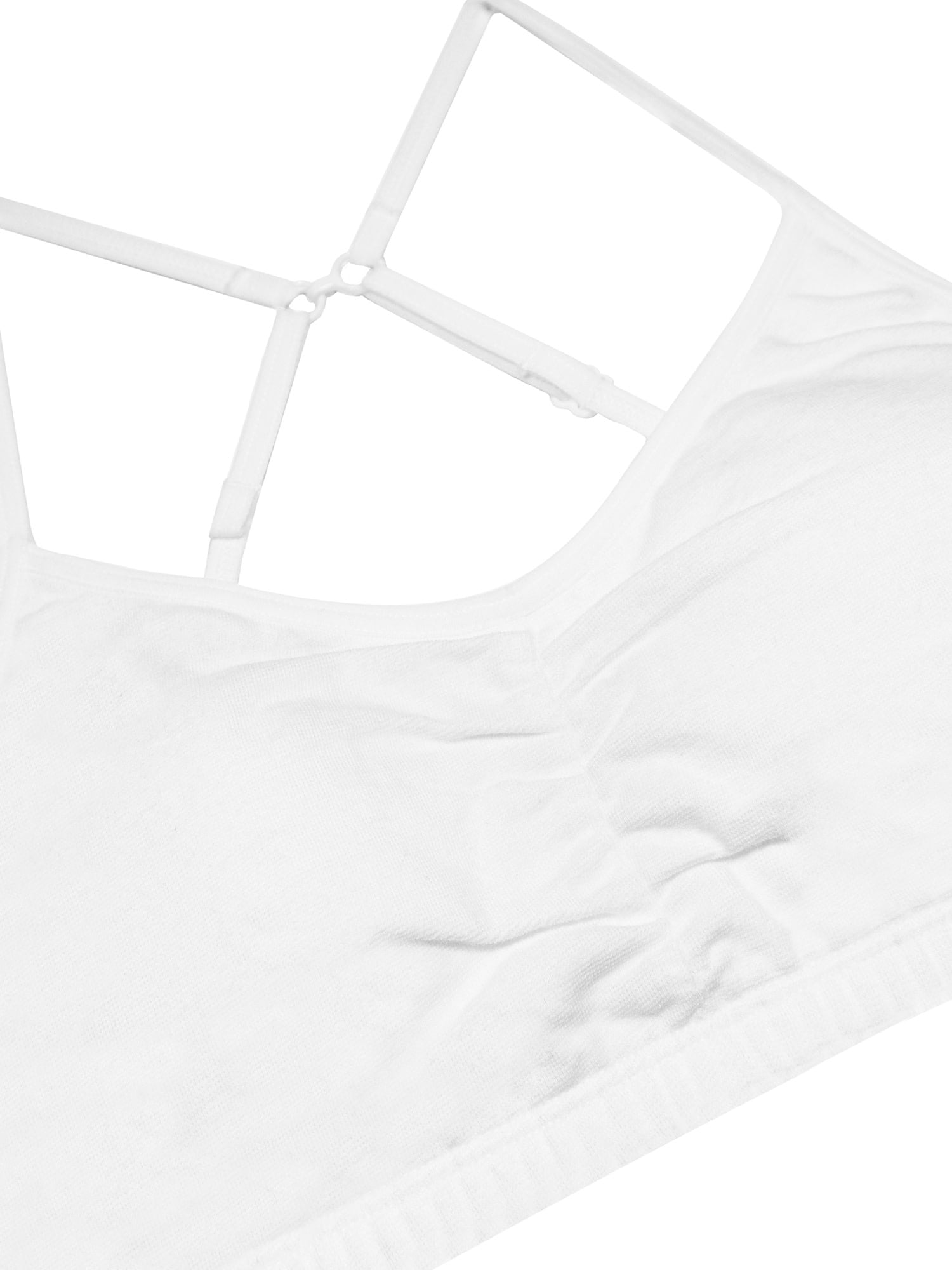 Fruit of the Loom Girls Sports Bra with Removable Pads, 2-Pack, Sizes (28-38)