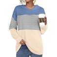thumbnail image 2 of Vedolay Sweatshirts Women's 2023 Oversized Sweatshirts Hoodies Long Sleeve Pullover Fall Clothes with Pocket,Blue XXL, 2 of 4