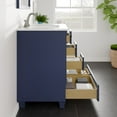 thumbnail image 6 of Eviva Acclaim 30 inch Blue Transitional Bathroom Vanity with White Carrara Quartz Countertop and Undermount Porcelain Sink, 6 of 8