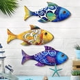 thumbnail image 4 of Dserhfy 3 Pcs Wooden Fish Wall Art​ Beach Nautical Coastal Theme Fish Wall Sculpture Rustic Lake House Hanging Decor for Linving Room Bedroom Home Decoration, 4 of 8