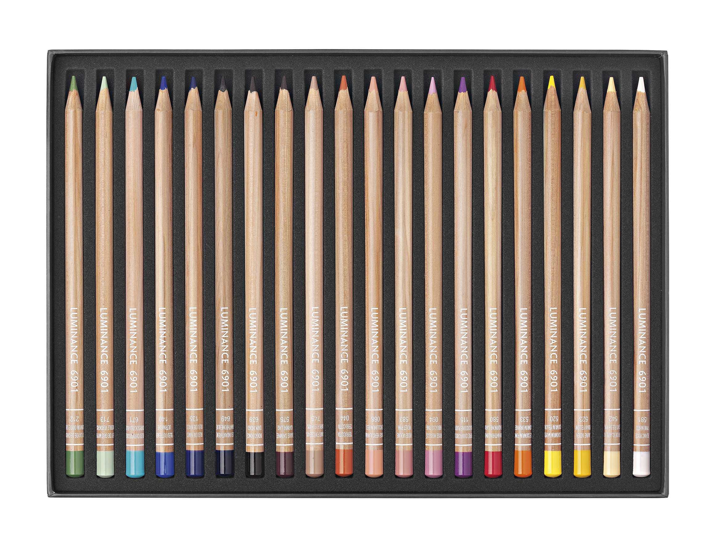 Caran d'Ache Luminance Set of 20, 6901 Colored Pencils