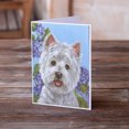 thumbnail image 2 of Westie Hydrangea Greeting Cards and Envelopes Pack of 8, 2 of 2