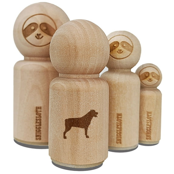 Rottweiler Dog Solid Rubber Stamp for Scrapbooking Crafting Stamping - Large 1-1/4 Inch