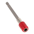 thumbnail image 4 of Extensión de broca magnética, vástago hexagonal de 1/4 pulgadas, de brocas de destornillador de tuerca de potencia, cambio y ba Rojo 100mm DYNWAVEMX Destornillador Broca, 4 of 7
