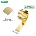 thumbnail image 3 of Uxcell 2-Pack Brass Sheet Roll, 39"x 1.2"x 0.008"(LxWxT)Metal Foil Plate for Crafts/Electrical Repairs/DIY Project, 3 of 7