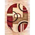 thumbnail image 3 of Well Woven 54780-6O Forme un Tapis Ovale Moderne, Rouge - 6 Pi 7 Po x 9 Pi 6 Po, 3 of 5