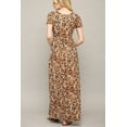 thumbnail image 3 of Made by Johnny Women's Short Sleeve Loose Plain Casual Long Maxi Dresses with Pockets L LEOPARD, 3 of 6