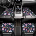 thumbnail image 7 of Yiaed Floral Rabbit Print Carpet Floor Mats for Cars, Auto Accessories Front & Rear Car Floor Mats Car Floor Foot Mat Sets of 4 Pieces, 7 of 7
