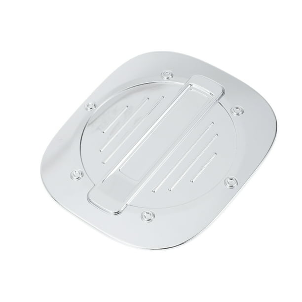 Tapa de la puerta del tanque de combustible para Ford Escape 2020-2025, cubierta de la tapa de combustible, tipo adhesivo, tono plateado cromado, ABS