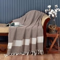 thumbnail image 3 of Blanket, Vintage Boho Rustic 100% Cotton Super Soft 90"x102" (230 cm x 260 cm) King Size,Adult Turkish Muslin Light, Cozy Couch Bedcover King Blankets, 3 of 10
