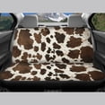thumbnail image 4 of Kuiaobaty Retro Brown Cow Pattern Front and Back Seat Covers 4 PCS Automotive Cushion Seat Covers Auto Seat Protector Fit Most Car Van Truck SUV Car Interior Decoration Easy to Install, 4 of 7