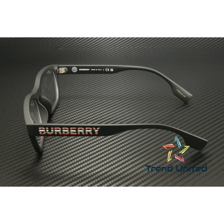BURBERRY BE2385U 3464 Matte Black Demo Lens 54 mm Men's