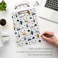 thumbnail image 4 of Coolnut Acrylic Clipboards with Low Profile Clip, A4 Standard Size 9" x 12.5" File Holder for Writing Drawing, Clip Boards for Doctors Offices, Cartoon Transport Print Gifts, 4 of 7