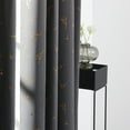 thumbnail image 2 of Deconovo Gold Constellation Pattern Grommet Blackout Curtains, 52” x 63” (2 Panels), 2 of 6