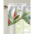 thumbnail image 4 of Ins Style Tropical Plants Palm Leaves Window Curtain Living Room Kitchen Cabinet Tie-up Valance Curtain Rod Pocket Valance, 4 of 6