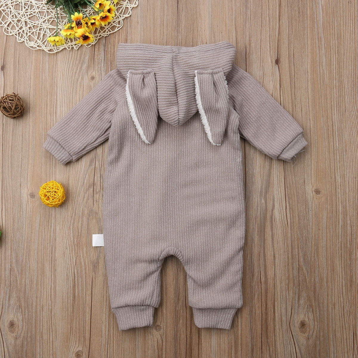 bunny ear baby romper