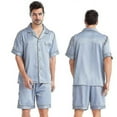 thumbnail image 1 of Men Satin Silk Soft Sleepwear Pajama Set_y, 1 of 2