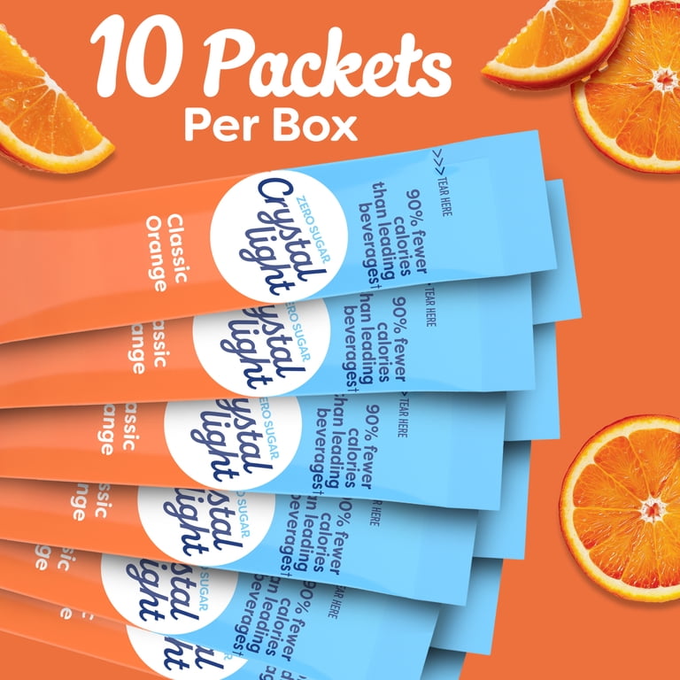 3 pack) Crystal Light Drink Mix, 10 Packets, for Convenient On-the