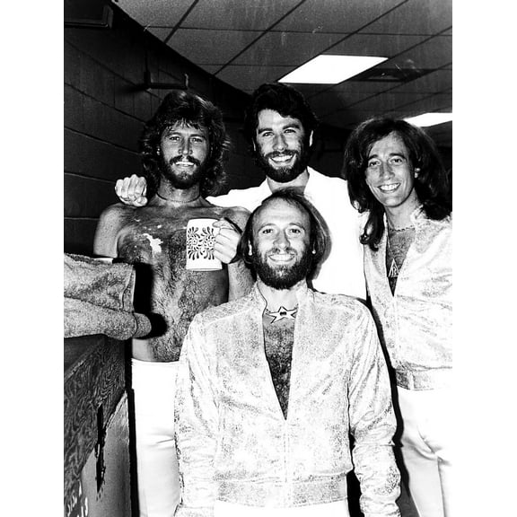 the Bee Gees with John Travolta Photo Print  (8 x 10)
