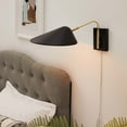 thumbnail image 2 of Sconce Wall Lamp Light Fixture, Black, Metal, Modern Contemporary, Mid Century Living Kitchen Cafe Bistro Restaurant Hospitality, 2 of 10