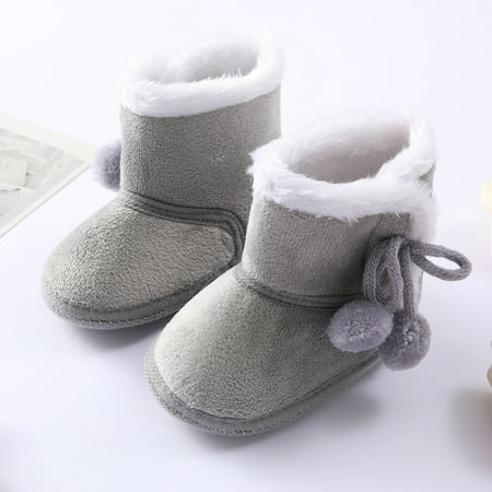 Herrnalise Baby Winter Warm Snow Boots Soft Sole Prewalker Non-Skid Boots For Infant Toddler Boys Girls Girls Shoes on Clearance