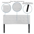 thumbnail image 5 of Flash Furniture Lennox Tufted Upholstered Queen Size Headboard in White Vinyl, 5 of 10