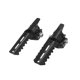 thumbnail image 1 of Estribos delanteros para motocicleta Abrazaderas para reposapiés plegables 22-25 mm Negro, 1 of 5