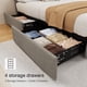 thumbnail image 5 of Base de Cama Queen con 4 Cajones de Almacenamiento – Cabecero Ajustable Tapizado, No Necesita Base de Cama, Estructura Sólida y Silenciosa, 5 of 10