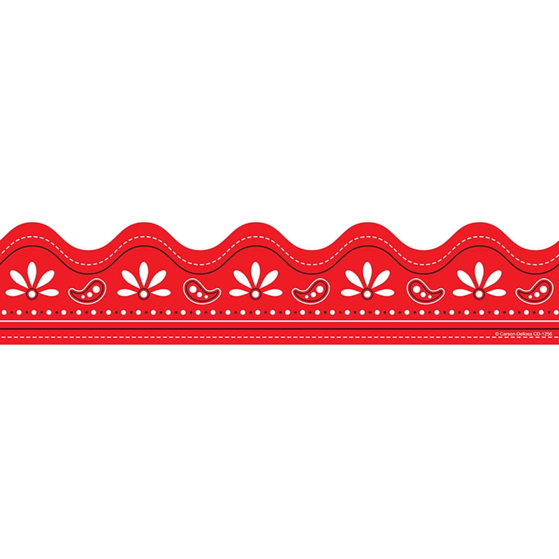 Download (6 Pk) Border Red Bandana Straight - Walmart.com